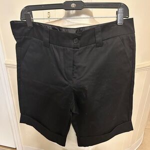 NWOT The Limited Black Cassidy Fit Lined Bermuda Shorts-10” Inseam Size 10